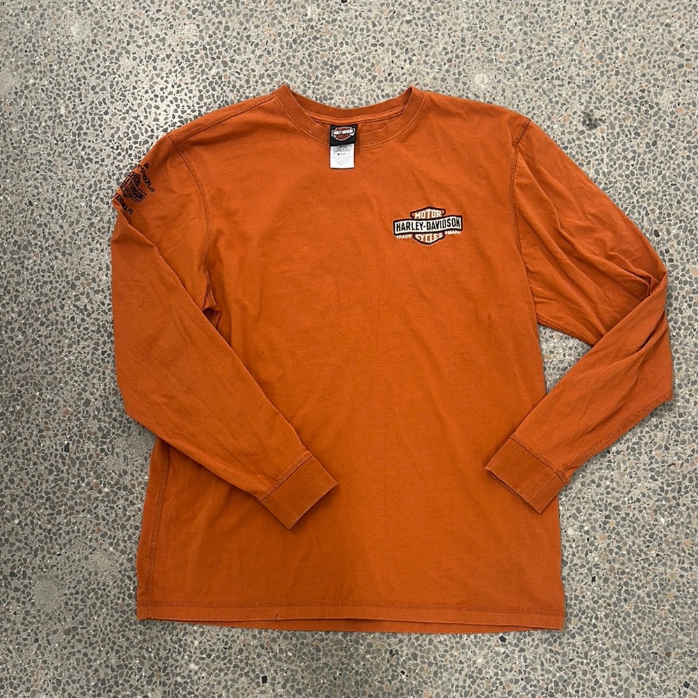 Harley-Davidson Orange Long Sleeve Tee